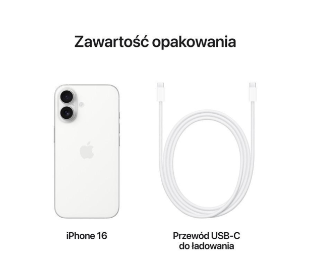APPLE iPhone 16 256GB Biały - 1277930 - zdjęcie 6